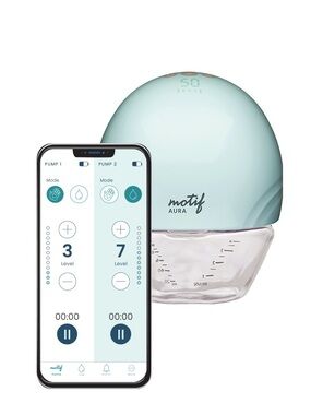 Motif Aura Wearable Wireless Breast Pump - Mint
